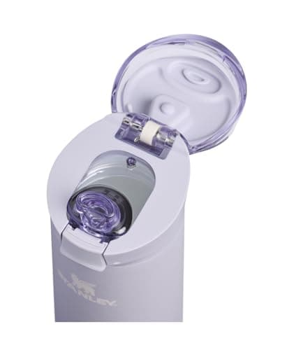 STANLEY Flowstate Spring Bottle | Leakproof Water Bottle with Carry Strap & Flip-Top Locking Lid | Insulated Stainless Steel | Fits Most Cup Holders | BPA-Free | 20 oz | Purple Dust