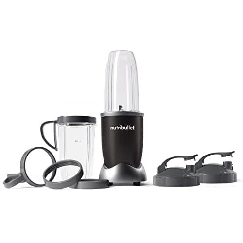 nutribullet® Pro 900W Personal Blender, 13-Piece Set, 32oz and 24oz Cups, Extractor Blade, Smoothies, Food Prep, Blends Ice and Frozen Fruit, Onyx Black, NB9-1301AK