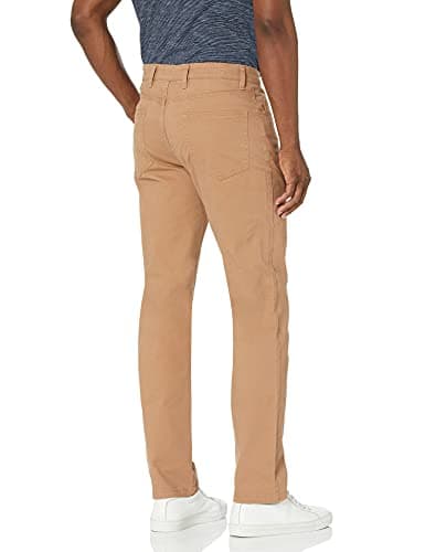 Amazon Essentials Men's Skinny-Fit 5-Pocket Stretch Twill Chino Pants (Previously Goodthreads), Light Khaki Brown, 34W x 36L