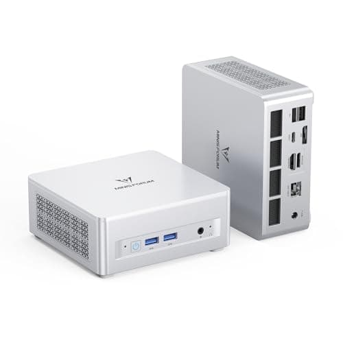 MINISFORUM UM880 Plus Mini PC AMD Ryzen 7 8845HS(8C/16T, up to 5.1GHz), 32GB DDR5 1TB PCIe4.0 SSD, HDMI+DP+USB4 Triple Outputs, OCuLink Port, 2.5G LAN, 5x USB Port, Radeon 780M Graphics Micro Computer