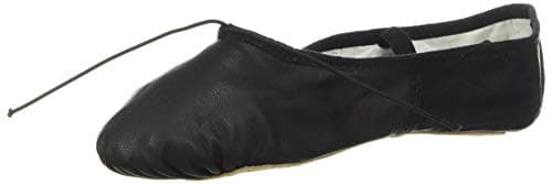 Bloch Women's Dansoft Full Sole Leather Ballet Slipper/Shoe Dance, Black, 3
