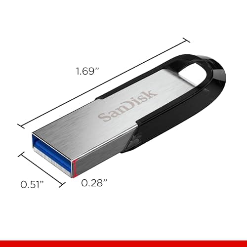SanDisk Ultra Flair USB 3.0 16GB Flash Drive High Performance up to 130MB/S (SDCZ73-016G-G46), Black