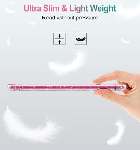 MoKo Case for All-new 7" Kindle Paperwhite (12th Generation-2024) and Kindle Colorsoft Signature Edition 2024 Ultra Thin Clear Flexible Transparent TPU Skin Bumper Back Cover Shell, Clear Glitter — view 6