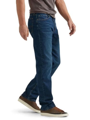 Wrangler Authentics Men's Regular Fit Comfort Flex Waist Jean, Rhodes, 34W x 30L — view 2