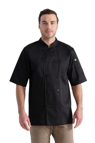 Chef Works Unisex Volnay Chef Coat, Black - New, Medium
