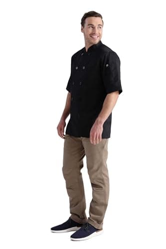 Chef Works Unisex Volnay Chef Coat, Black - New, Medium — view 5