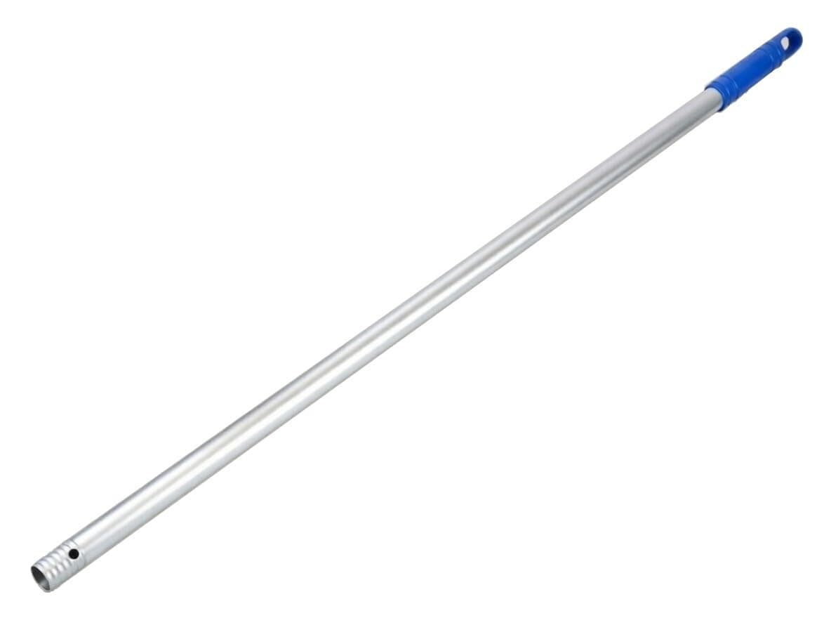 Sanjoma Palo de escoba o fregona, de Aluminio Anodizado 1,50 m Espesor 1 mm Mango Azul con Agujero (4) — view 3
