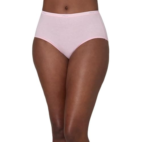 Hanes Women's 6 Pack Core Cotton Brief Panty, Assorted, Small