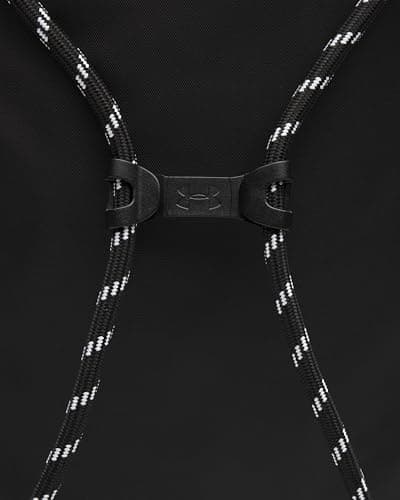 Under Armour Unisex Hustle Sackpack, (001) Black/Black/White, One Size Fits Most — view 5