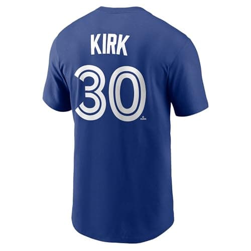 Sport Army Men's Blue Jays Royal Home Name & Number T-Shirt (CA/US, Alpha, Medium, Regular, Regular, Alejandro Kirk)