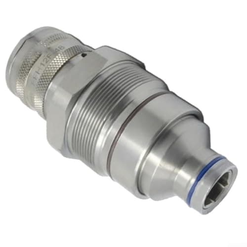 Female Flat Face Hydraulic Coupler for Bobcat Skid Steer Loader 333E 332E 329E 328E 326E Replaces 7246802 T40647 4FH08F Heavy Duty Metals Fitting — view 3