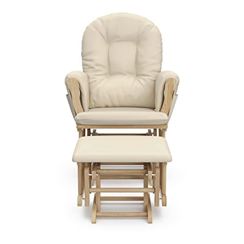 Storkcraft Premium Hoop Glider & Ottoman (Natural/Beige) — GREENGUARD Gold Certified Nursery Glider, Solid Wood Craftsmanship, Smooth-Gliding Nursery Chair and Ottoman, Award-Winning — view 10