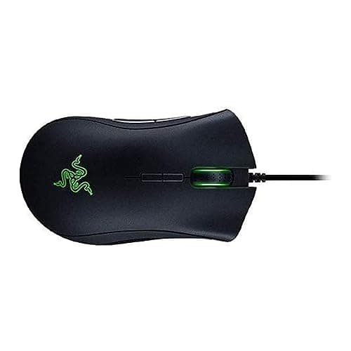 Razer DeathAdder Elite Gaming Mouse: 16,000 DPI Optical Sensor - Chroma RGB Lighting - 7 Programmable Buttons - Mechanical Switches - Rubber Side Grips - Classic Black