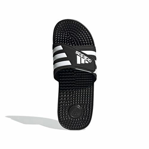 adidas Performance adissage Sandal, black/white/black, 8 M US — view 2