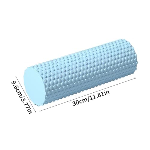 EVA Soft Dot Foam Roller for Muscle Therapy and Balance Exercises, 30 cm x 9.5 cm, 12 Inch Long Yoga Fitness Massage (blue)