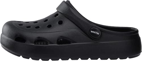 WHITIN Clogs for Women with Arch Support Mules for Men Breathable Slip On Unisex Garden Size 8 Sandals Lightweight Sole Comfy Classic Outdoor Beach House Male Slides Slippers Black 40 — view 4