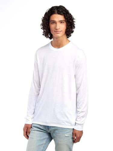 Jerzees Dri-Power Performance T Shirts, Moisture Wicking with Odor Control, Short or Long Sleeve, Sizes S-3X - Long Sleeve - White, Large