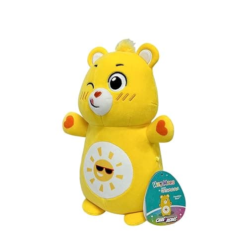 Squishmallows Original Care Bears 10in Funshine Bear HugMees – Ultrasoft Official Jazwares Plush (Medium-Sized)