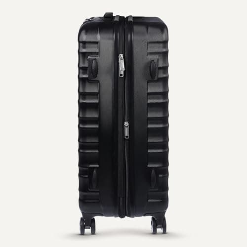 Amazon Basics 21-Inch Hardside Carry-On Luggage, Hardshell Suitcase With Wheels, Expandable For Up to 25% More Space, With Scratch-Resistant Surface, Four Multi-directional Wheels, Black — view 4