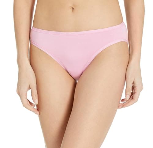 Amazon Essentials Women's 6-Pack Cotton Bikini Underwear, Wildflowers, L