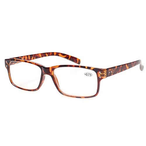 Norperwis Reading Glasses 5 Pack Quality Readers Spring Hinge Glasses for Reading for Men and Women (3BALCK 2DEMI 1SUN, 1.25, multiplier_x) — view 4