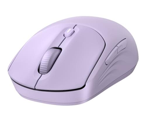 HP 400 Quiet Wireless Mouse, Dual Bluetooth & 2.4GHz, Soft Silicone, Quiet Clicks, Microsoft Wheel, 24-Month Battery, 6000 DPI, Ambidextrous, Eco-Friendly Design, Multi-OS, Purple — view 3