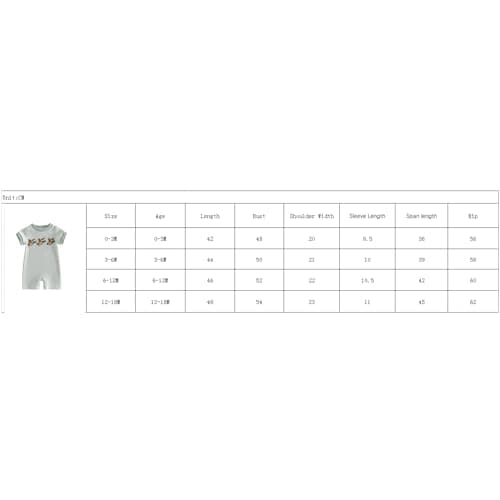 Baby Boy Girl Hunting Outfit Western Romper Camo Duck Jumpsuit Short Sleeve Bodysuit Animal Playsuit Summer Clothes (01 Green Duck, 0-3 Months) — view 6