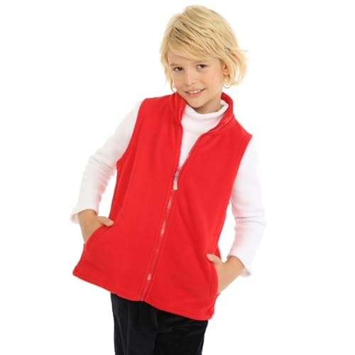 Mud Kingdom Toddler Boys Lightweight Vest Polar Fleece Full Zipper Purple 2T — view 4