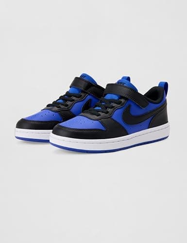 Nike Little Kid's Court Borough Low Recraft Lifestyle Shoes, Game Royal/Black-White, 1Y — view 4