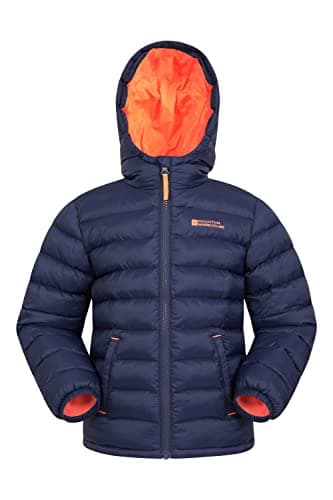 Mountain Warehouse Seasons Kids Padded Puffer Jacket - Boys & Girls Navy Kids 7-8 Yrs (116-128 cm) — view 2