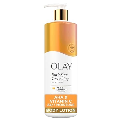 Olay Dark Spot Correcting Body Lotion with AHA, Vitamin C and Niacinamide, Exfoliating Body Lotion to Lift Away Discoloration, 502 mL