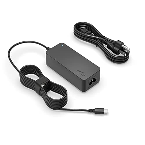 Superer 65W/45W USB C Laptop Charger Fit for Lenovo ThinkPad, ChromeBook, Yoga, IdeaPad, ThinkBook, Universal Type C AC Adapter with Charging Indicator & 10FT Extra Long & Sturdy Cable