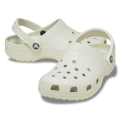 Crocs Unisex-Adult Classic Clog, Clogs for Women and Men, Linen, 8 Women/6 Men — view 5