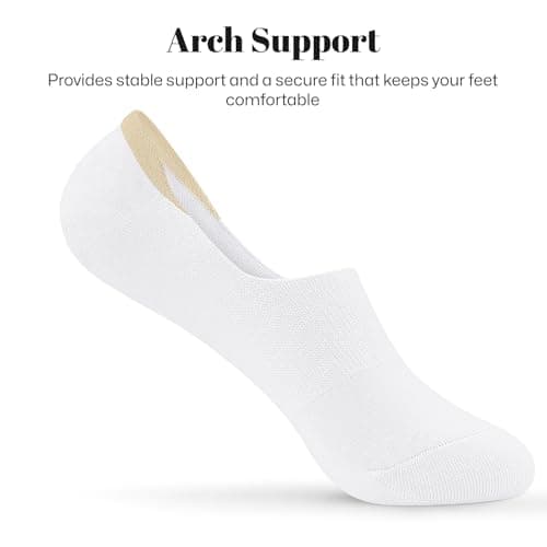 wernies No Show Socks Women Low Socks Non Slip Flat Boat Line 4 Pairs — view 3