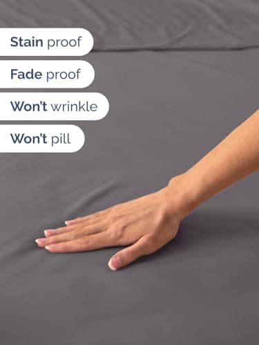 Extra Deep Queen Sheet Set - 6 Piece Breathable and Cooling Sheets - Hotel Luxury Bedding for Women, Men, Kids & Teens - Easy & Secure Fit - Soft, Wrinkle Free and Comfy - Extra Deep Pockets - Grey — view 3