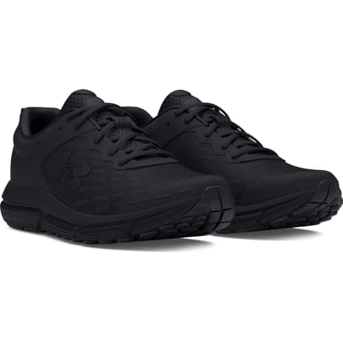 Under Armour Men's Charged Assert 10 Shoes, (002) Black/Black/Black, 11