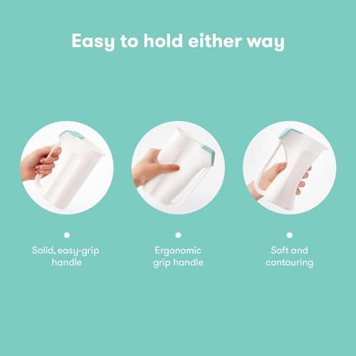 Frida Baby Control The Flow Bath Rinse Cup, Tear Free Rinser to Wash Hair and Body with Easy Grip Handle and Removable Rain Shower, Made in USA — view 4