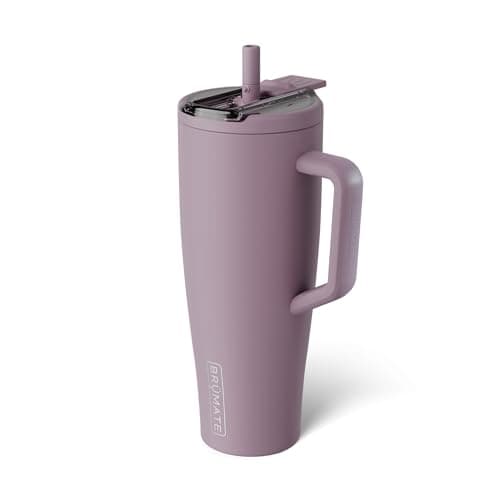 BrüMate Era Flip 40oz Tumbler with Covered Flip Down Straw | 100% Leakproof Insulated Tumbler | Made of Stainless Steel | Cup Holder Friendly Base | 40oz (Lilac Dusk)