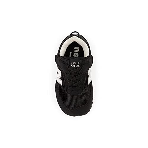 New Balance Kid's 515 NEW-B Hook and Loop Sneaker Black/White — view 4
