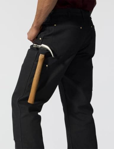 Carhartt Men's 106679 Loose Fit Firm Duck Double-Front Utility Work Pant, Black, 30W x 30L — view 2