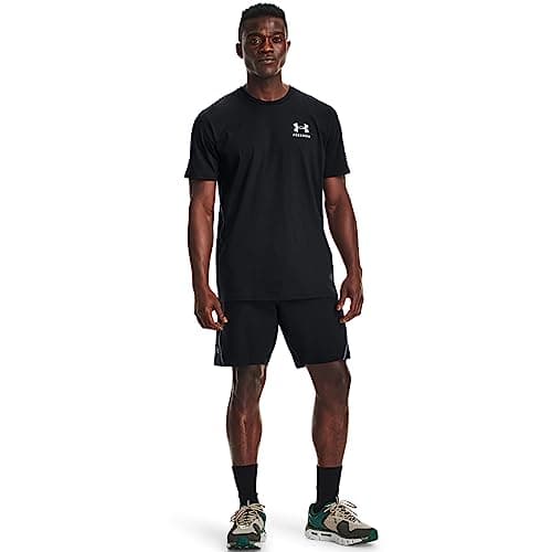 Under Armour Men's New Freedom Flag T-Shirt, Black (001)/White, Medium