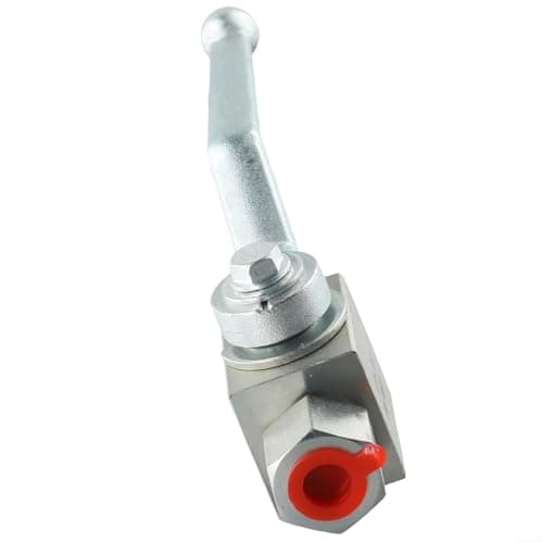 Hydraulic 2-Way High-Pressure Ball Valve, 500 Bar (7250 PSI) Working Pressure, Carbon Steel Body with Internal Thread, Nitrile Acetal Sealing, Manual(G1/4) — view 4