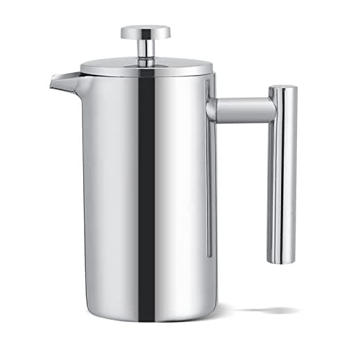 Dpofirs Double Wall Stainless Steel French Press 350ml | Insulated Coffee Maker with Precision Filter for Hot or Cold Brew — view 5
