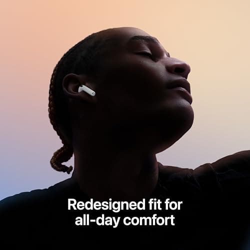 Apple AirPods 4 Wireless Earbuds, Bluetooth Headphones, Personalized Spatial Audio, Sweat and Water Resistant, USB-C Charging Case, H2 Chip, Up to 30 Hours of Battery Life, Effortless Setup for iPhone — view 2