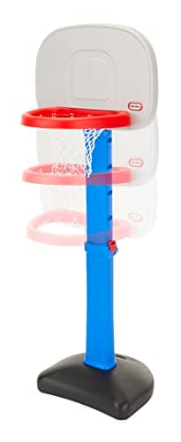 Little Tikes Easy Score Basketball Set, Blue, 3 Balls - Amazon Exclusive, 23.75 x 22 x 61 inches — view 2