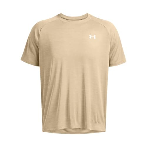 Under Armour Men's Tech Textured Short Sleeve T Shirt, (300) City Khaki / / White, X-Large — view 2