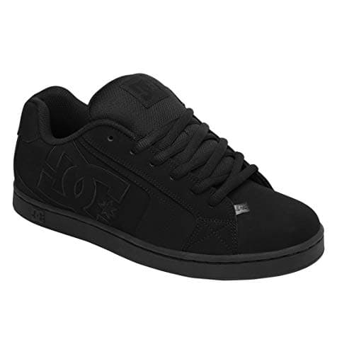 DC Men's Net Lace-Up Shoe,Black/Black/Black,6.5 M US