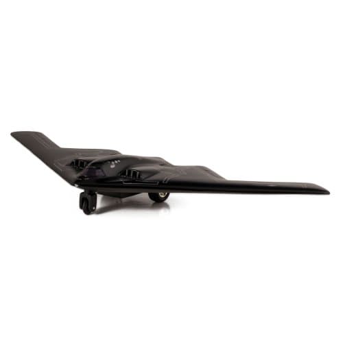 🛦 United States Air Force B-2 Stealth Bomber Jet, 10inch Wide Die Cast Metal Model Toy w/ Pullback Action — view 2