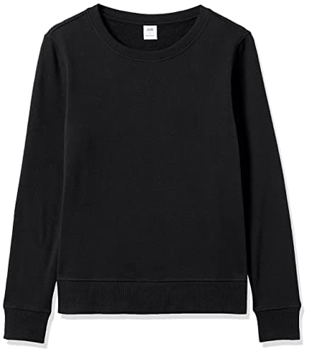 Amazon Essentials Women's Fleece Crewneck Pullover Sweatshirt (Available in Plus Size), Black Large — view 8
