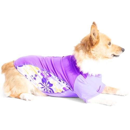 PlayaPup Dog Sun Shirt, USA Made (UPF 50+), Peoni, Large — view 3